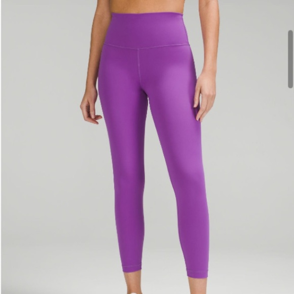 Lululemon Wunder Train HR Tight 25" in Moonlit Purple